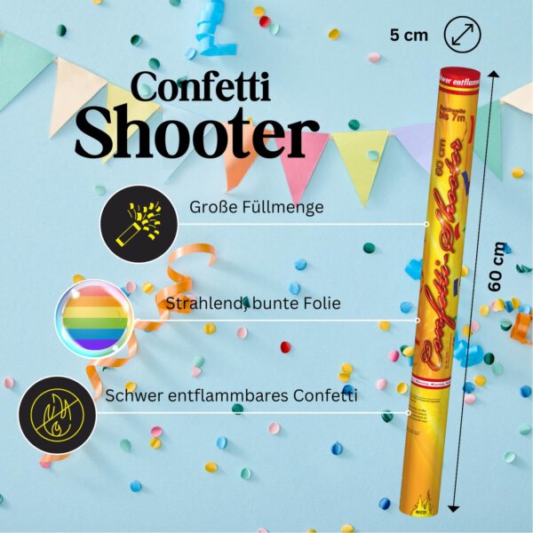 NICO Confetti Shooter 60 cm – Bild 5