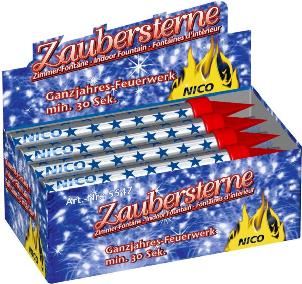 NICO Zaubersterne, ca. 30 s, 12er-Display