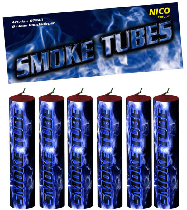 NICO Smoke Tubes, blau, 6er-Btl., KAT T1