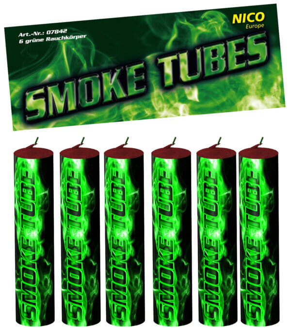 NICO Smoke Tubes, grün, 6er-Btl., KAT T1