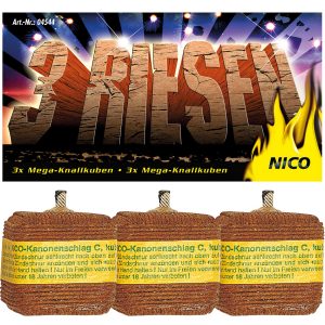 NICO - Kanonenschlag, kub., Kal. C, 3er-Btl.