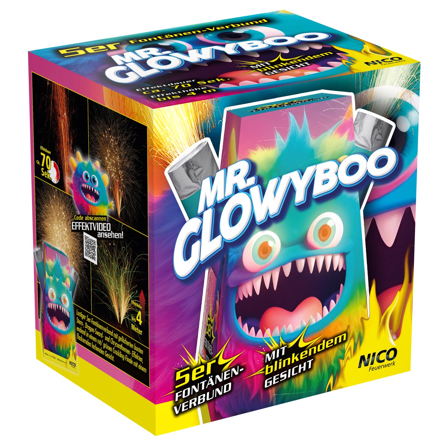 Mr. Glowyboo, 5er-Fontänenbatterie